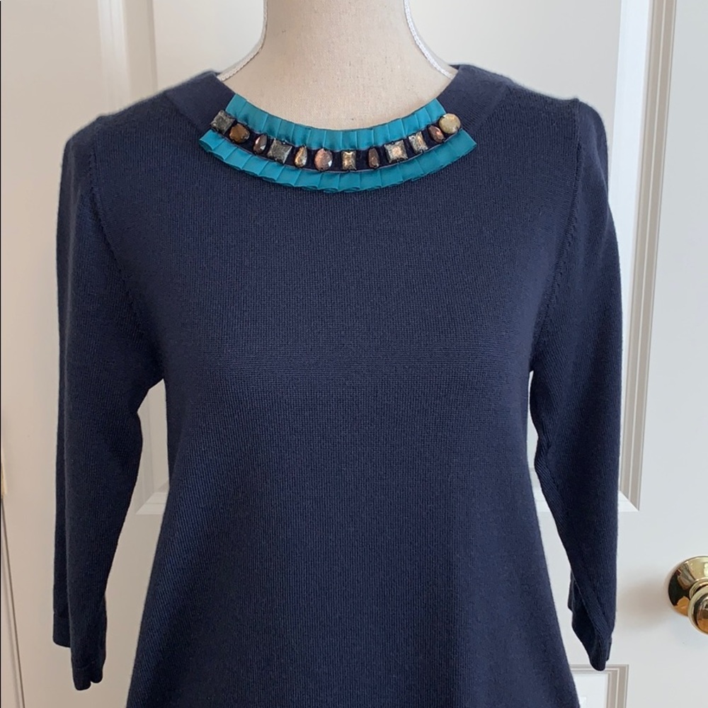 Boden Embellished wool shift dress, size 10L